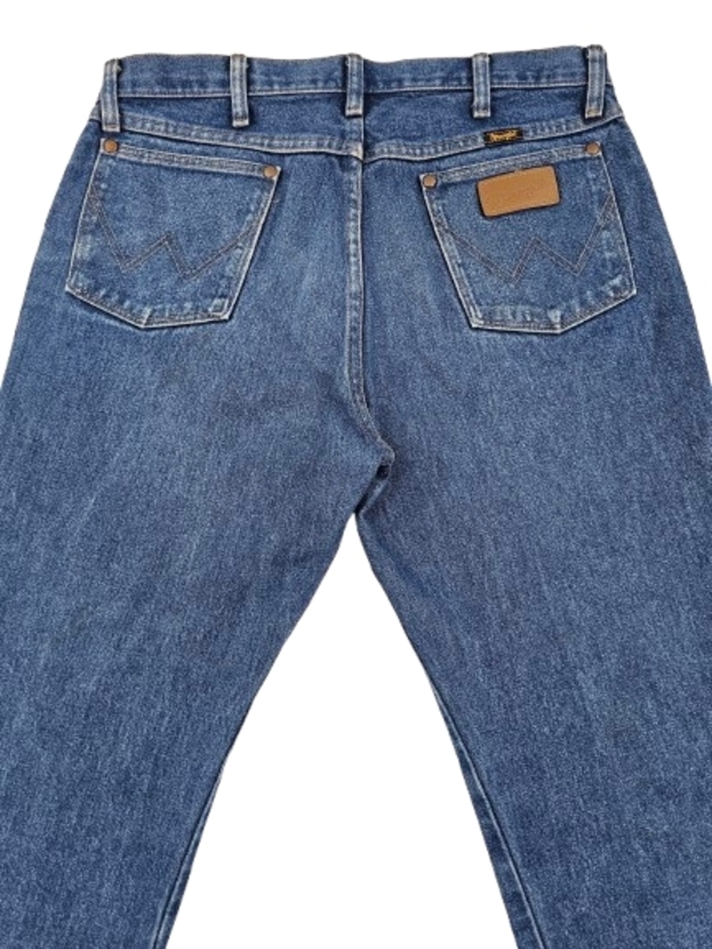 VTG Wrangler Cowboy Cut Original Fit Men 34x32 Stonewash Denim Blue Jean 13MWZPW - Picture 4 of 9